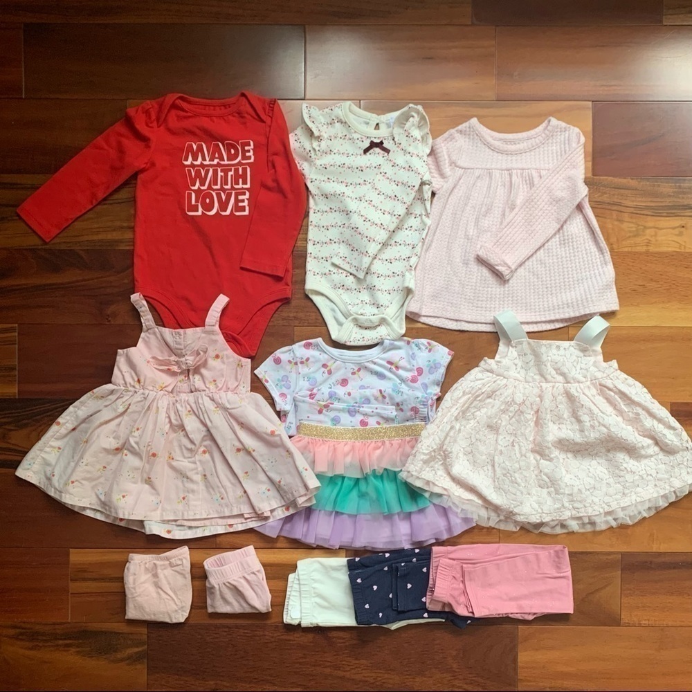 Cat & Jack Toddler Girl 13 piece lot